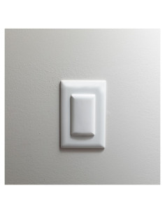 Cubierta de Enchufe Doble Qdos Safety - Paquete de 6 Blanco