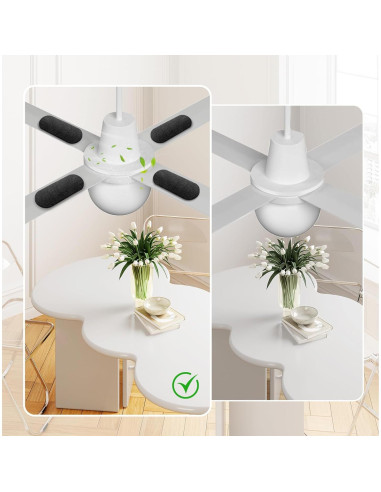 Paquete de 15 Filtros de Carbón Activado AesoKone para Ventiladores de Techo