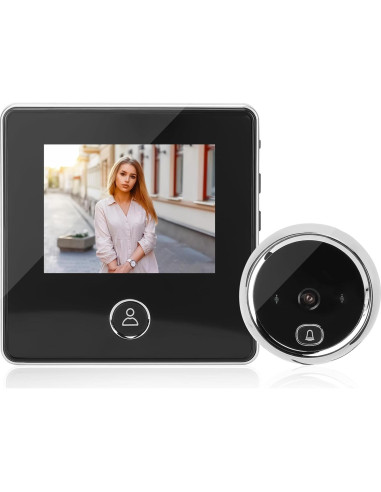 Cámara Digital de Mirilla Irosiy 2.8" HD Infrarroja 90