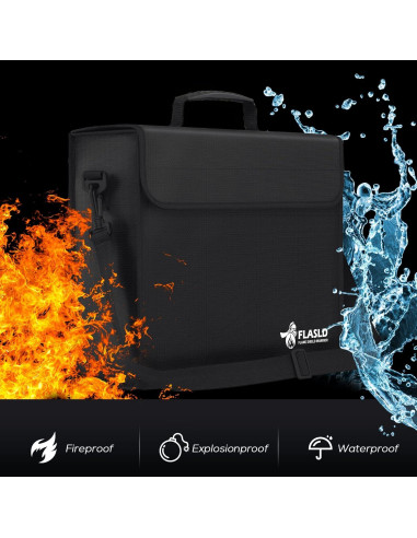 Bolsa de Documentos a Prueba de Fuego FLASLD 38.1x30.5 cm
