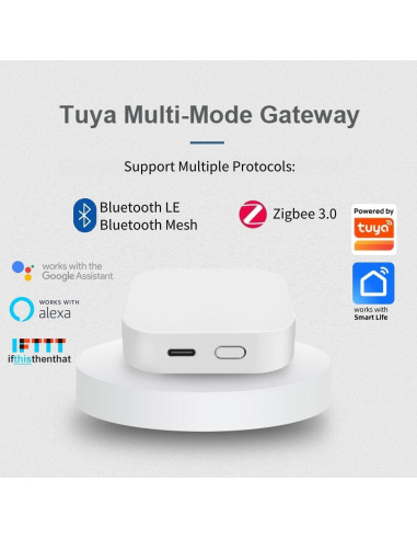Puerta de enlace inteligente Tuya Zigbee 3.0 Bluetooth 2.4GHz