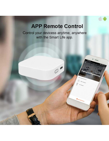 Puerta de enlace inteligente Tuya Zigbee 3.0 Bluetooth 2.4GHz