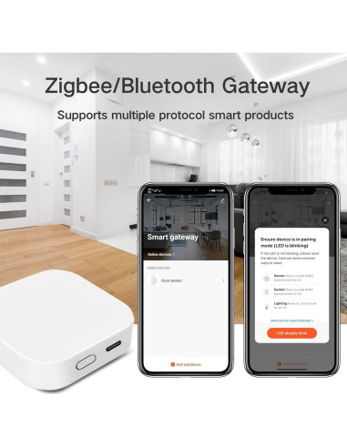 Puerta de enlace inteligente Tuya Zigbee 3.0 Bluetooth 2.4GHz