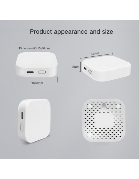 Puerta de enlace inteligente Tuya Zigbee 3.0 Bluetooth 2.4GHz
