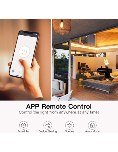 Interruptor de Luz Inteligente TREATLIFE Wi-Fi 1250W