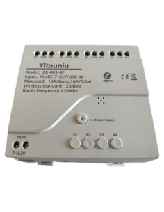 Interruptor Inteligente Zigbee Yitouniu ZG-003-RF 4CH 7-32V