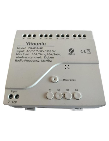 Interruptor Inteligente Zigbee Yitouniu ZG-003-RF 4CH 7-32V