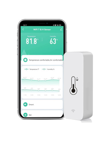 Sensor de Temperatura y Humedad WiFi SENCKIT TH01-1