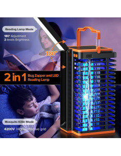 Trampa Solar para Mosquitos Kiies 4200V Recargable 4000mAh 2