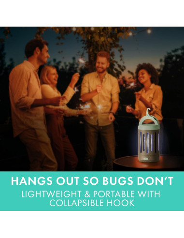 Trampa Eléctrica para Insectos STEM Zapper, 12h Batería, UV 360