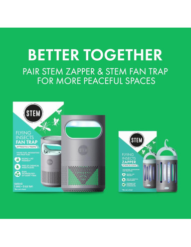 Trampa Eléctrica para Insectos STEM Zapper, 12h Batería, UV 360
