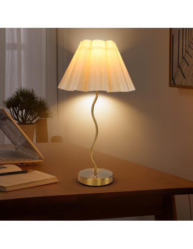 Lámpara de Mesa EIDEARAY con Regulador Táctil y USB 52cm