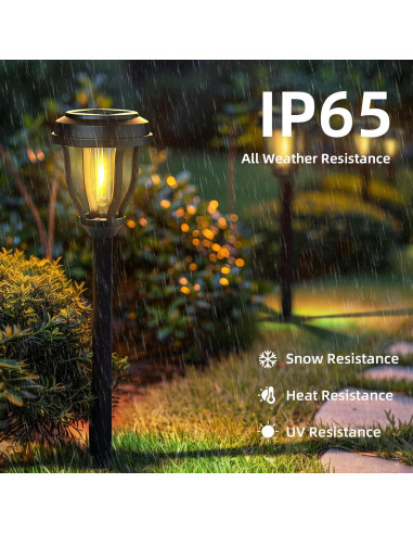 Luces Solares Exteriores DERAYSION 12 Paquete Automáticas