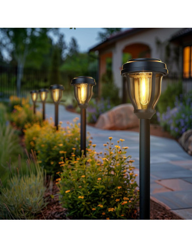 Luces Solares Exteriores DERAYSION 12 Paquete Automáticas