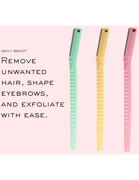 Face N Brow - 3 Rasuradoras Faciales de Acero Japonés