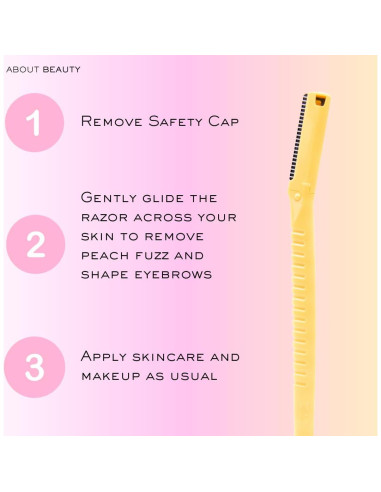 Face N Brow - 3 Rasuradoras Faciales de Acero Japonés