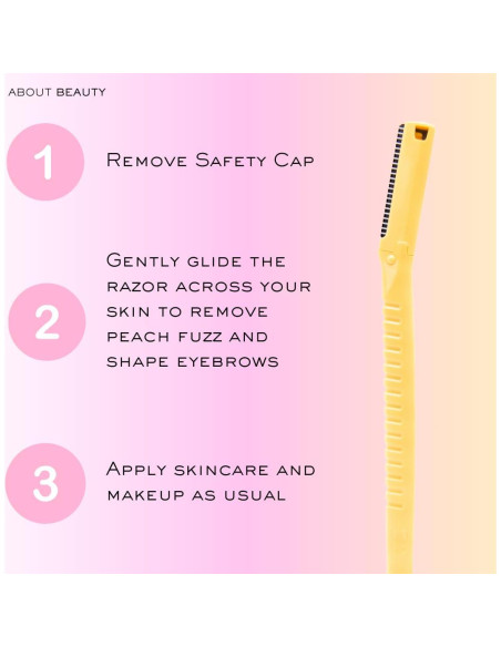 Face N Brow - 3 Rasuradoras Faciales de Acero Japonés