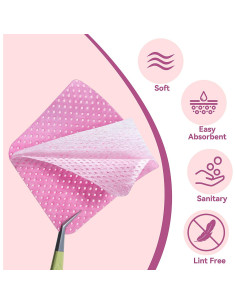 Kit de quitaesmalte profesional TsMADDTs con 540 toallitas 2