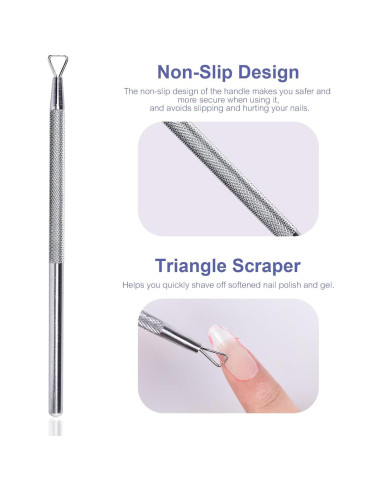 Kit de Clips Removedores de Esmalte UV KAZI 11 Pcs Rosa