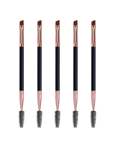 Duo Cepillo de Cejas y Pestañas LJX - 5 Piezas Negro