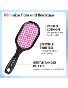 Cepillo Desenredante Aussumy - Paquete de 2 - Cerdas Suaves 2