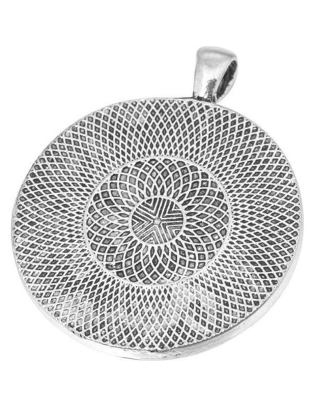 Bandejas Pendientes Redondas AKOAK 20 Piezas 35mm Plata Antigua