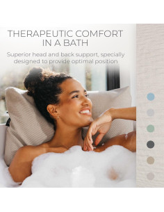 Almohada de Baño BADESOFA Perla Marfil - Secado Rápido 2