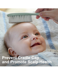 Juego de Cepillo y Peine BumbleBee para Bebés - Salvia 2