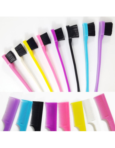 24 Peines Cepillo para Cabello YOOHUA - 8 Colores Variados