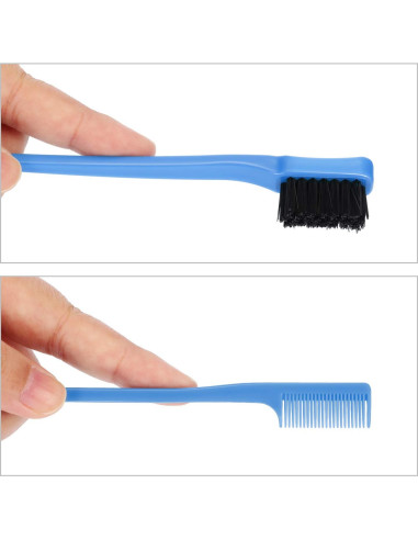 Juego de 14 Cepillos de Bordes Doble Cara Boao para Cabello y Cejas