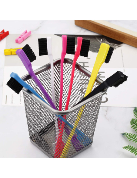 Juego de 14 Cepillos de Bordes Doble Cara Boao para Cabello y Cejas