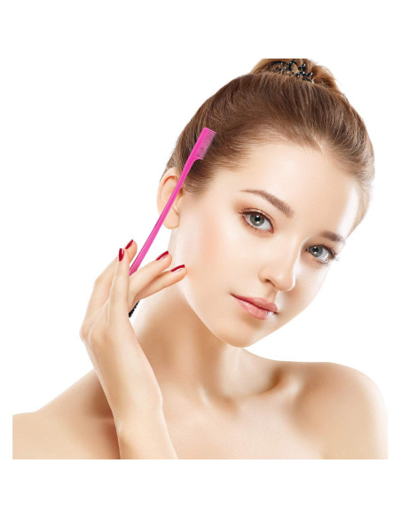 Juego de 14 Cepillos de Bordes Doble Cara Boao para Cabello y Cejas