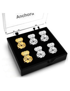 Elevadores de Pendientes Anchora Hipoalergénicos 2 Plateados 1 Dorado