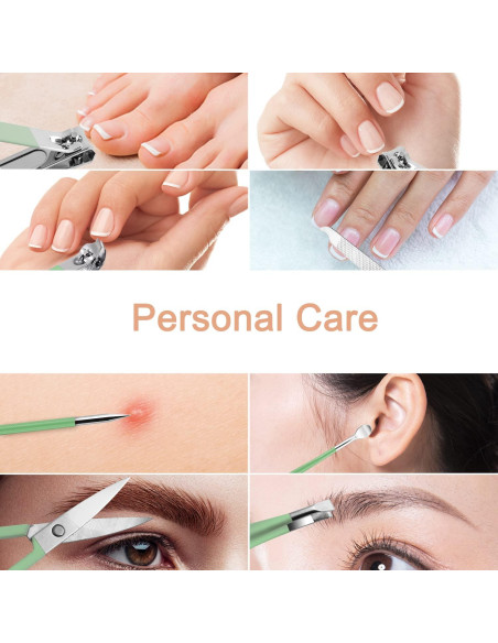 Juego de Manicura Profesional AFLICT 7 Piezas Acero Inoxidable