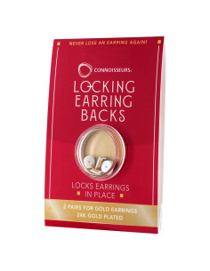 Sujetadores de Pendientes Hipoalergénicos Connoisseurs - Oro 24K