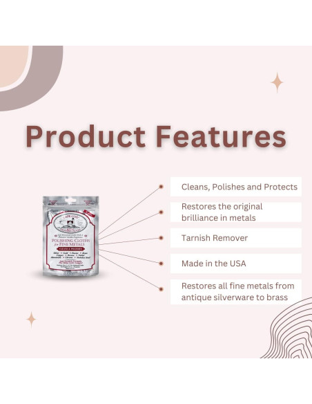 Paños de Pulido Cape Cod para Metales Finos - 2 Paños 10x15 cm