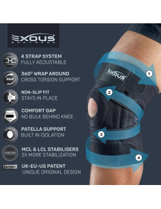 Soporte de Rodilla EXOUS BODYGEAR EX-701 para Artritis y Menisco 2