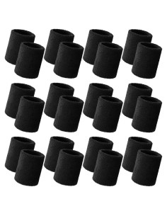 Muñequera de Sudor Bememo 24 Pcs Unisex Absorbentes Elásticas