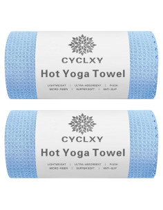 Paquete de 2 Toallas de Yoga Caliente CYCLXY Antideslizantes