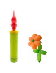 Bomba de aire manual BIDEX BP24 de acción dual verde