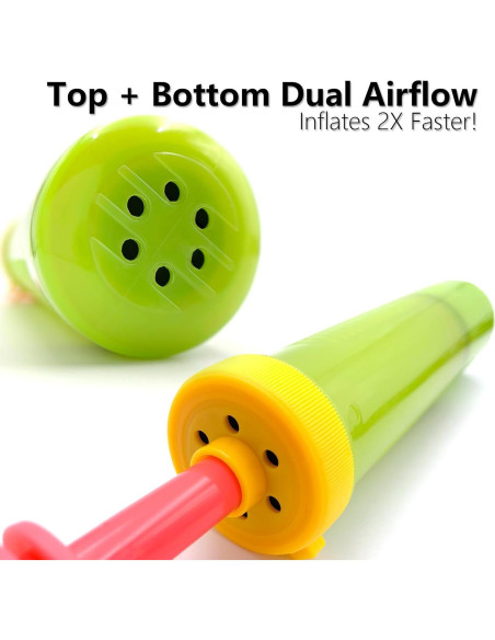 Bomba de aire manual BIDEX BP24 de acción dual verde