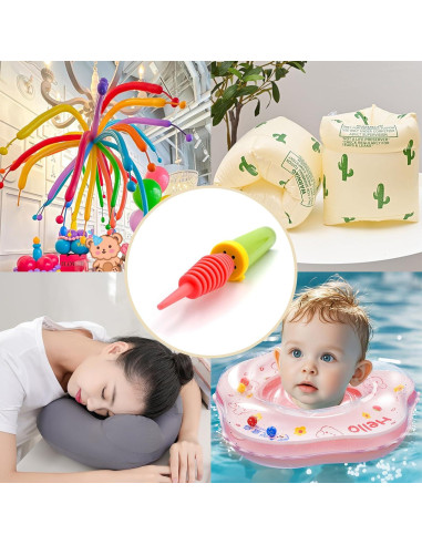 Bomba de aire manual BIDEX BP24 de acción dual verde