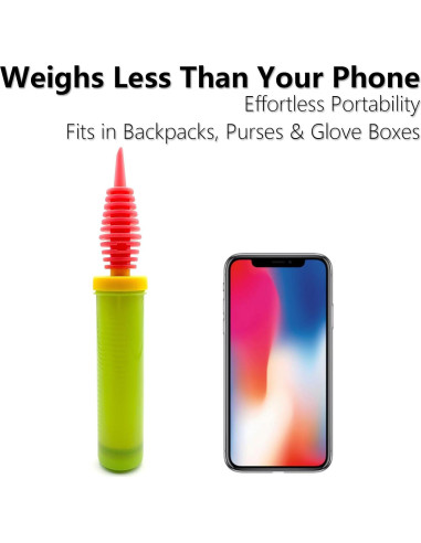 Bomba de aire manual BIDEX BP24 de acción dual verde