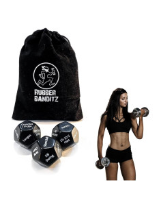 Dados de Ejercicio Rubberbanditz - Set de 3 para Fitness