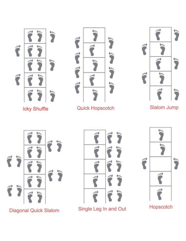 Escalera de Agilidad Ruibo 6 Metros 12 Peldaños Ajustables