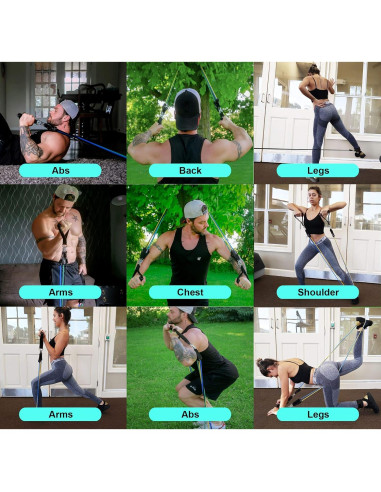 Conjunto de Bandas de Resistencia FLEXI MUSCLES 100 LBS