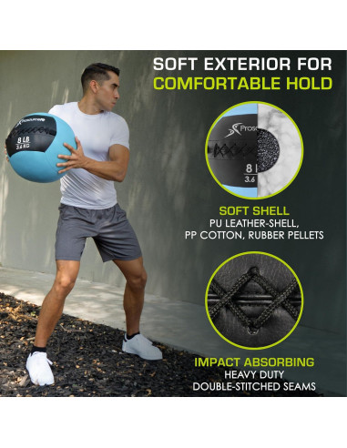 Pelota de Medicina Suave ProsourceFit 3.63 kg 35.56 cm