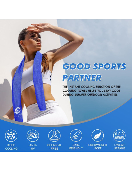 Paquete de 4 Toallas Refrigerantes CSITE 119.38x30.48cm