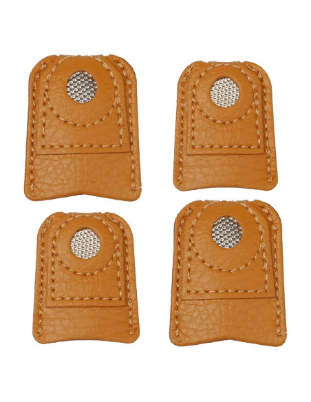 Protectores de Dedos de Cuero Pimoys - 4 Piezas para Costura