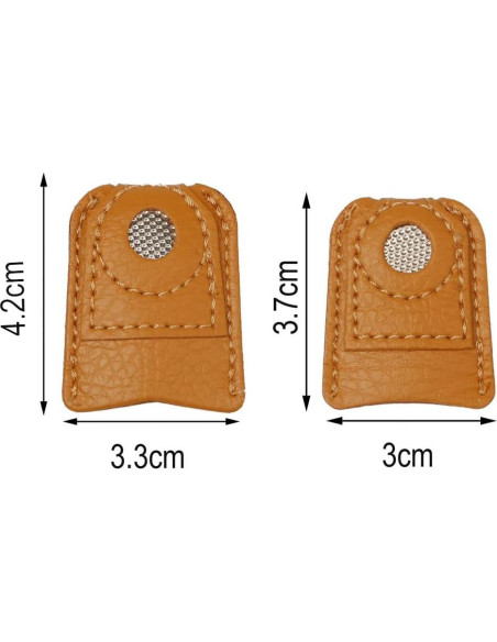 Protectores de Dedos de Cuero Pimoys - 4 Piezas para Costura